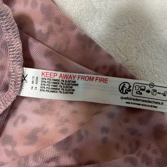 Anthropologie Sheer Mesh Midi Dress Size Large | Bodycon Ruched - Picture 15 of 16